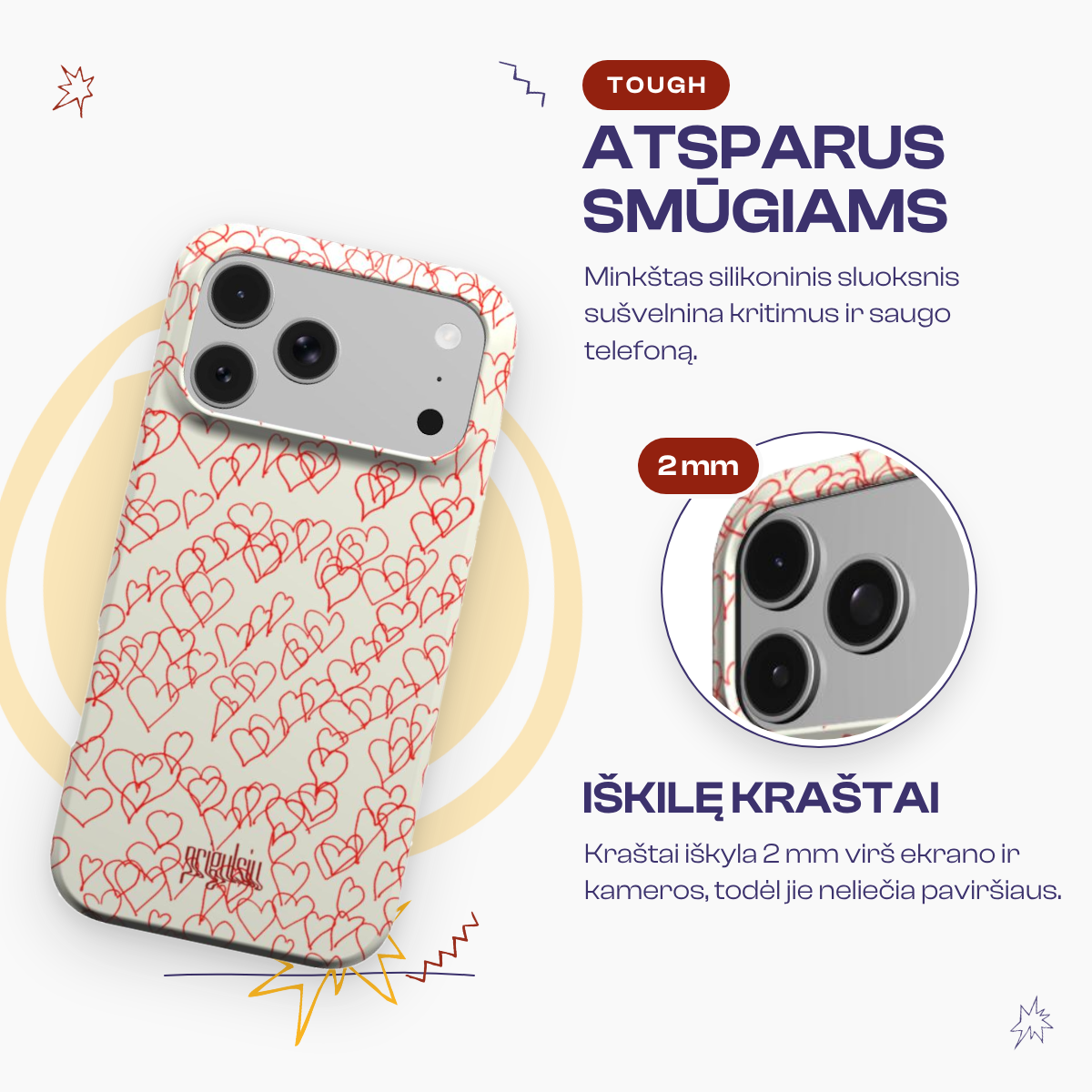 V & M - Tough Phone Case