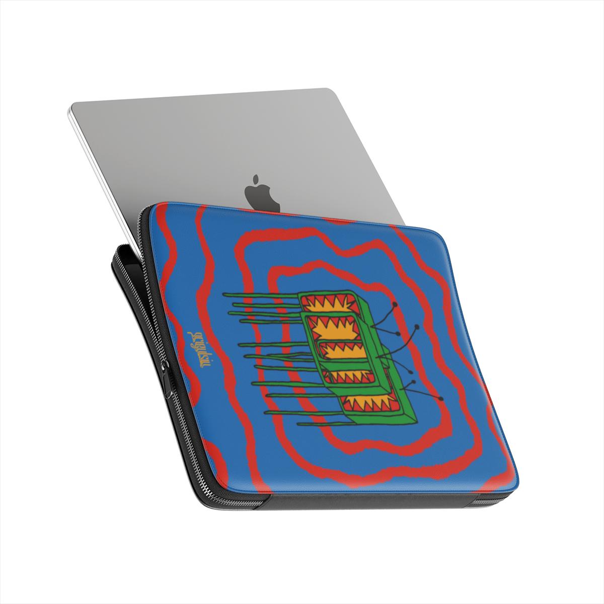 DON'T TOUCH MY TV - Premium Laptop Sleeve