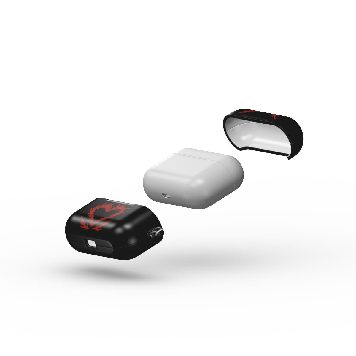 MORE - Apple AirPods Tough Case black & red