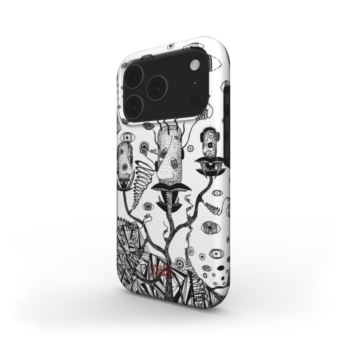 LOST HEADS - MagSafe Tough Phone Case black & white