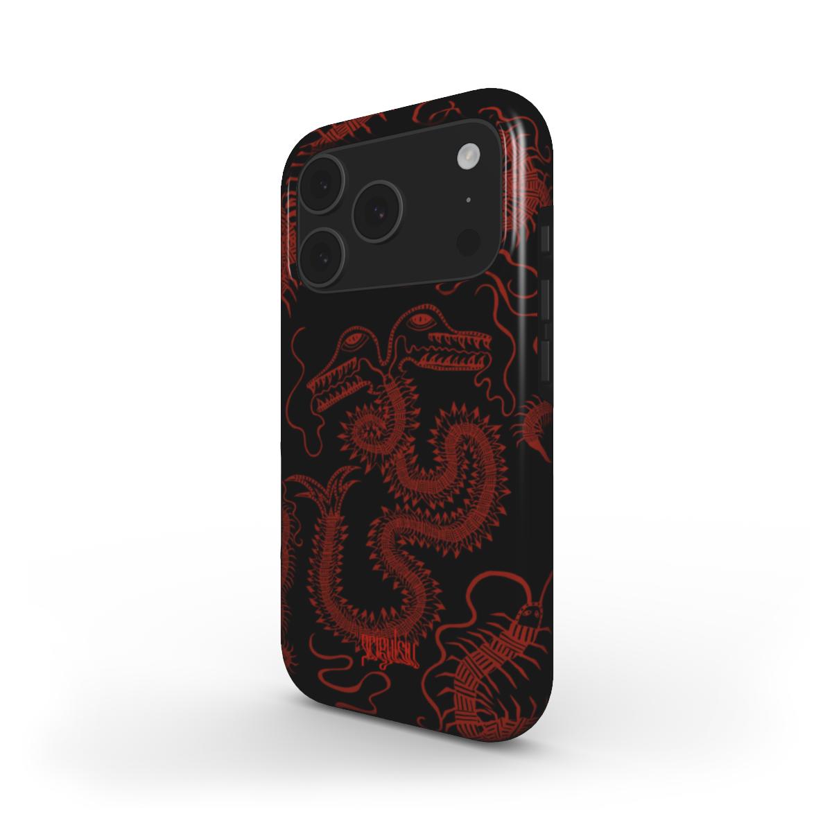 BUG FISH - Tough Phone Case black & red