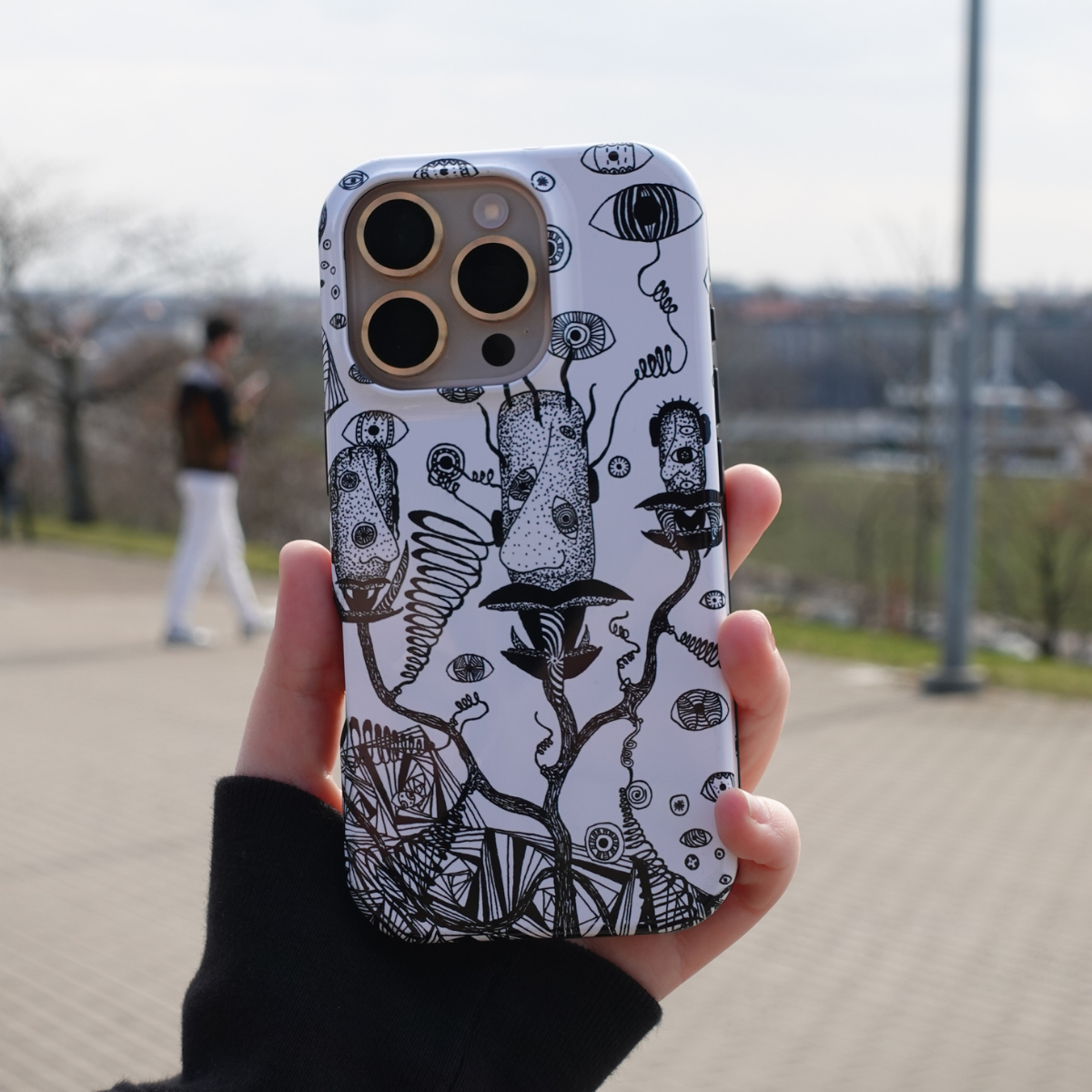 LOST HEADS - Tough Phone Case black & white