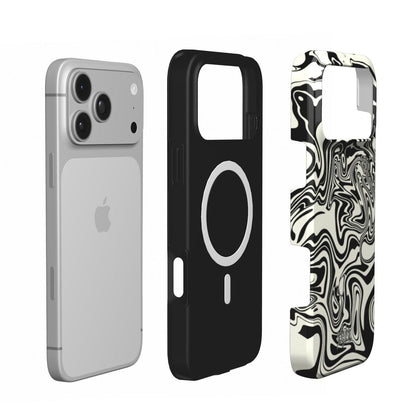 HYPNOSIS - MagSafe Tough Phone Case black & white