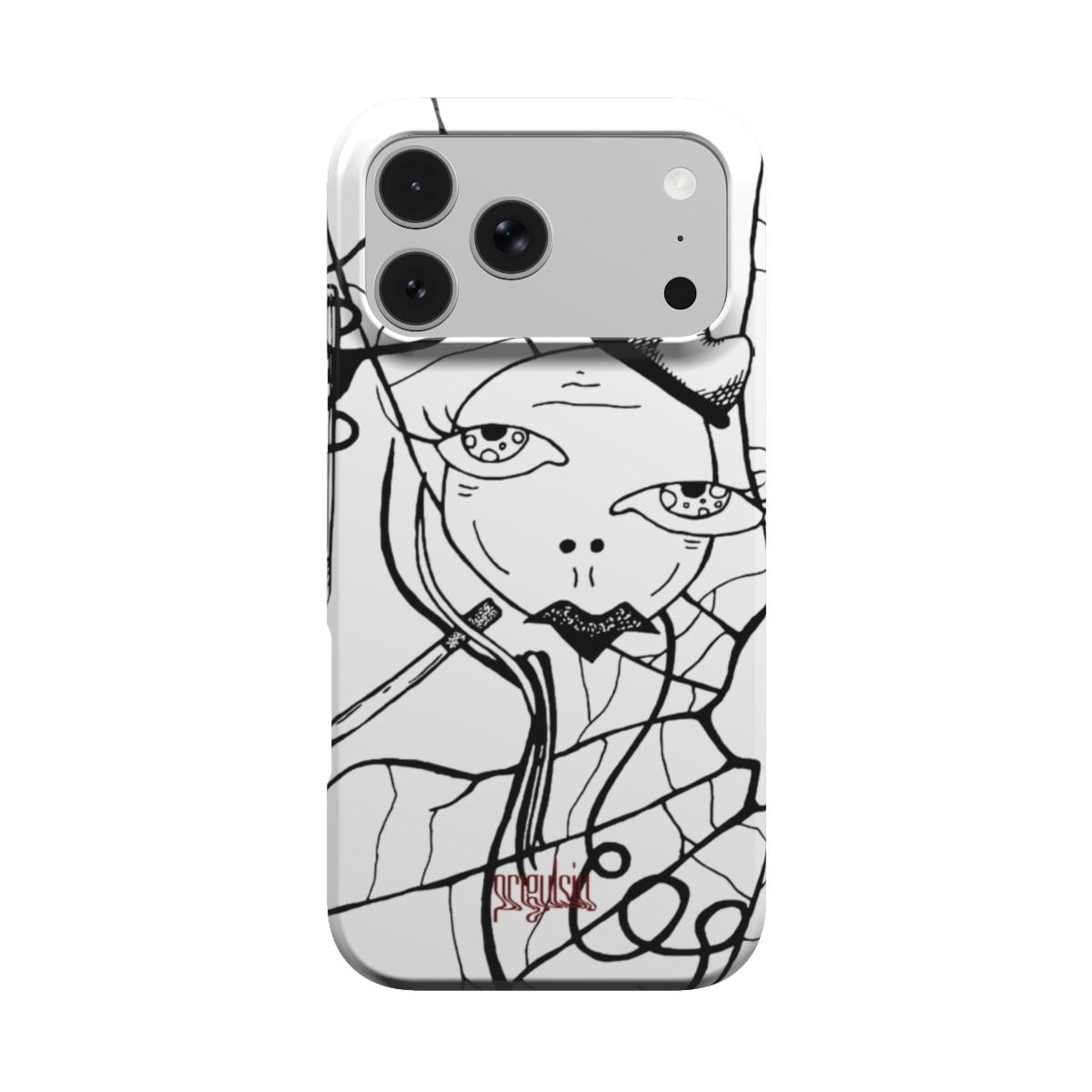 CIGS & CHICKS - Tough Phone Case black & white