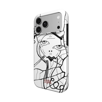 CIGS & CHICKS - Tough Phone Case black & white