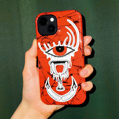 CRYING IN RED - Tough Phone Case