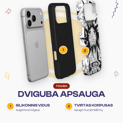 CROCODILE TEARS - Tough Phone Case black & white