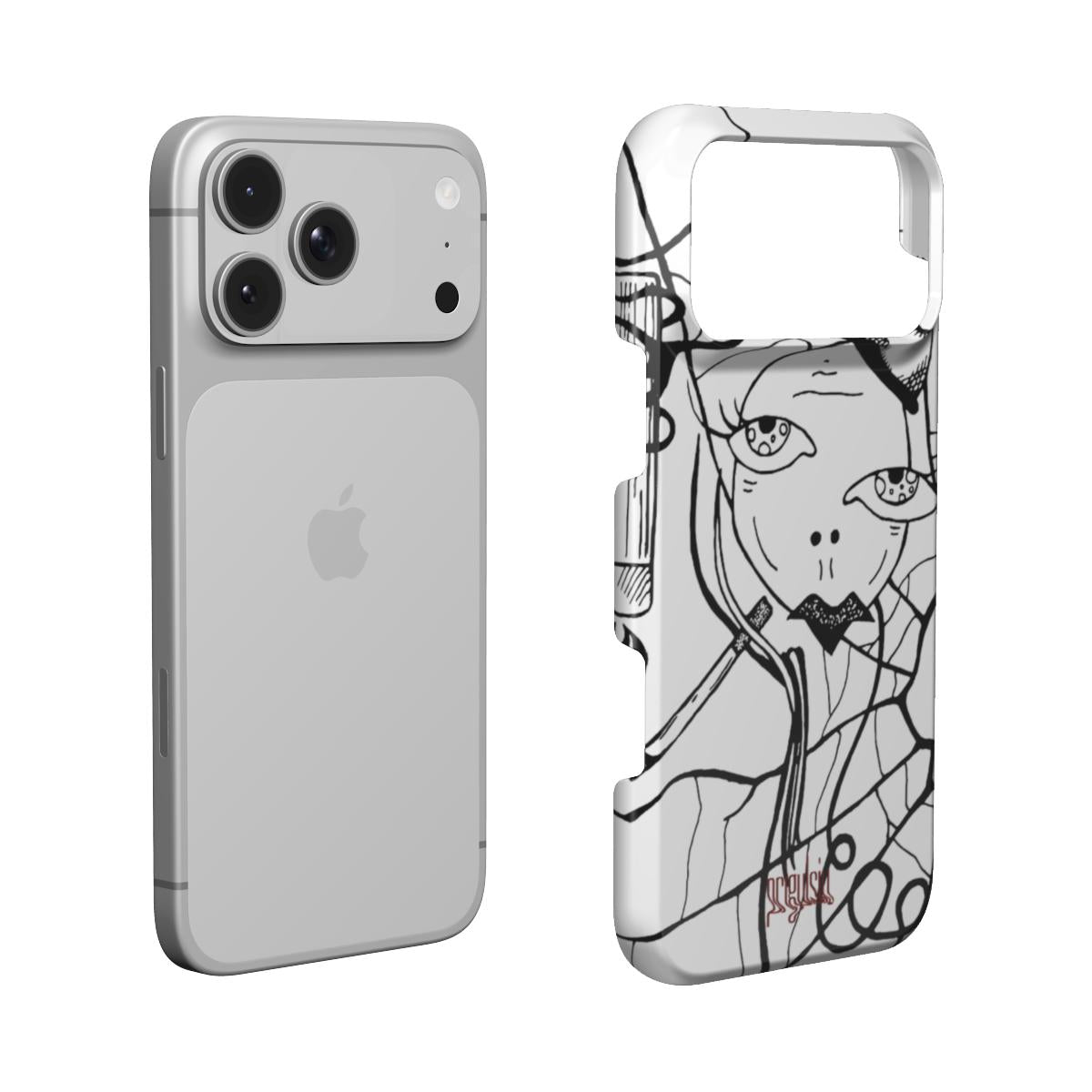 CIGS & CHICKS - Snap Phone Case black & white