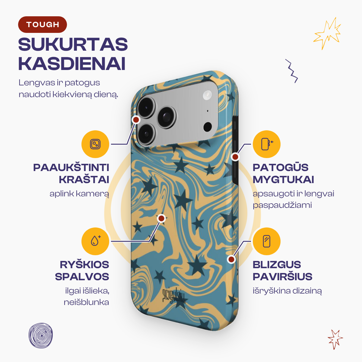 NOSTALGIC SKY - Tough Phone Case colour