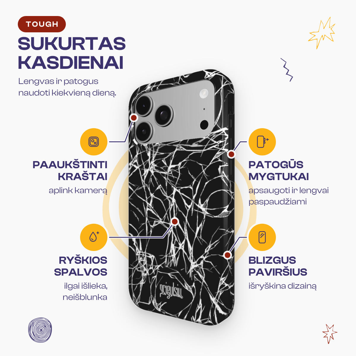 SOMETHING'S SMOKY - Tough Phone Case