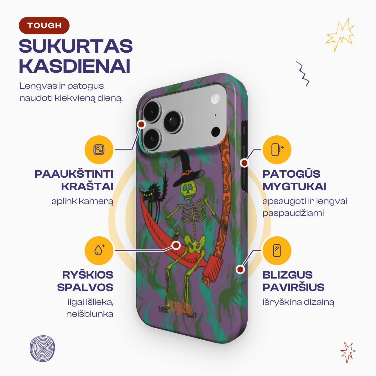 SLICE OF FRIGHT - Tough Phone Case