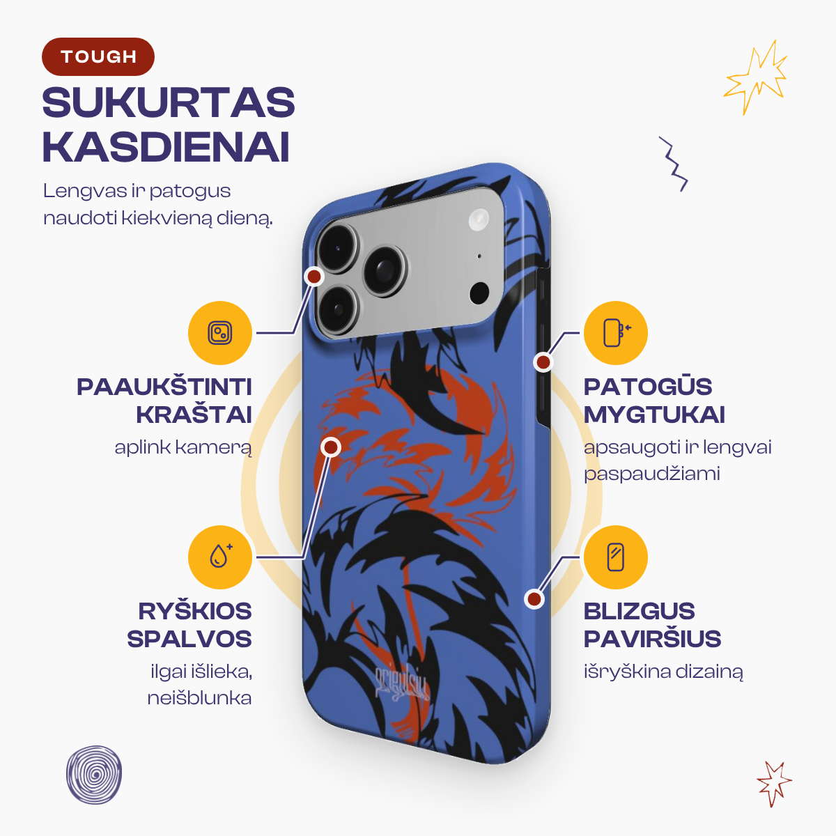 FOLLOW MY TAIL - Tough Phone Case