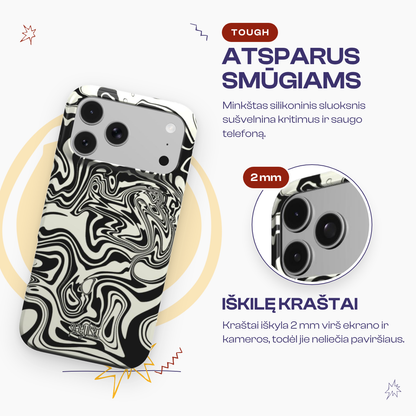 HYPNOSIS - Tough Phone Case black & white