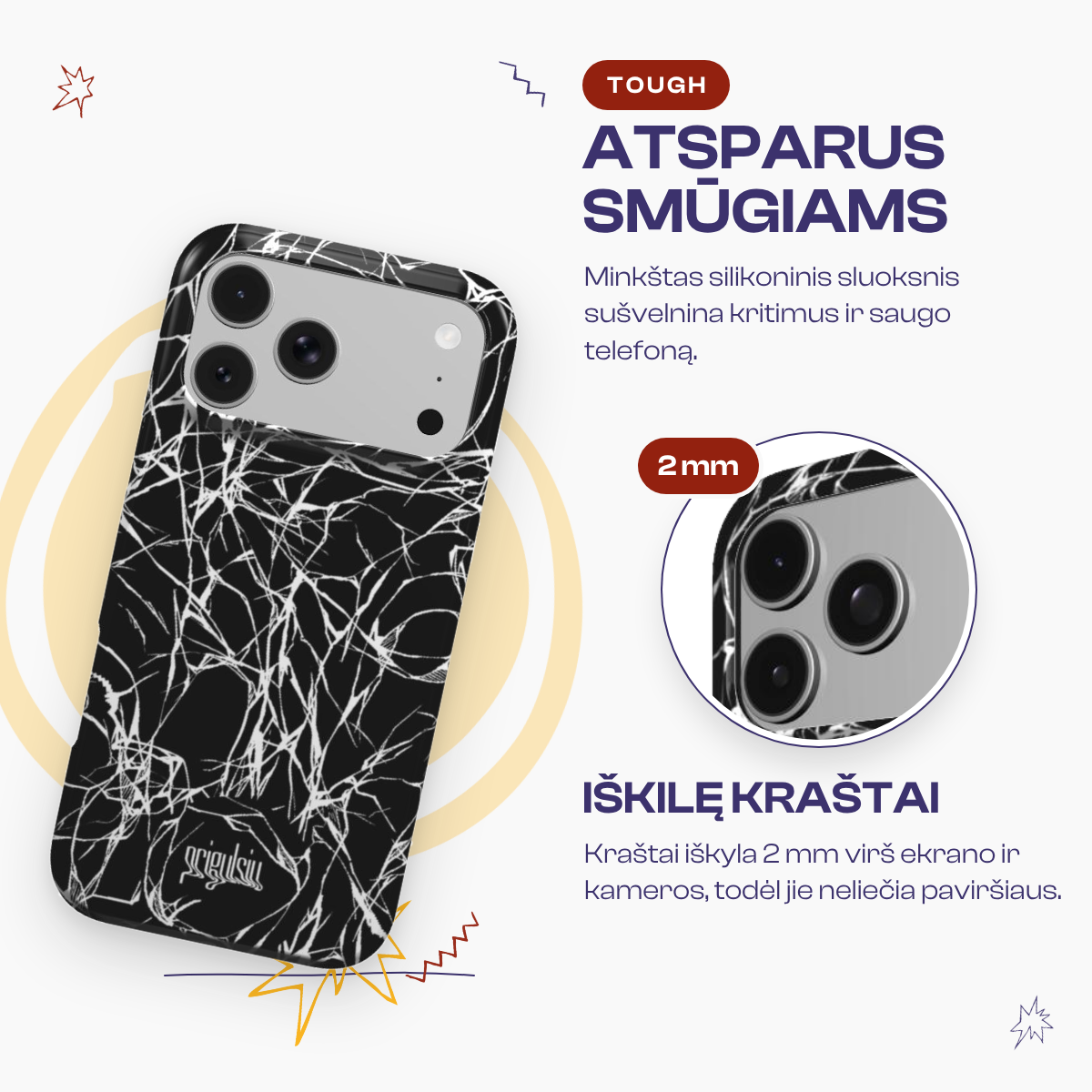 SOMETHING'S SMOKY - Tough Phone Case
