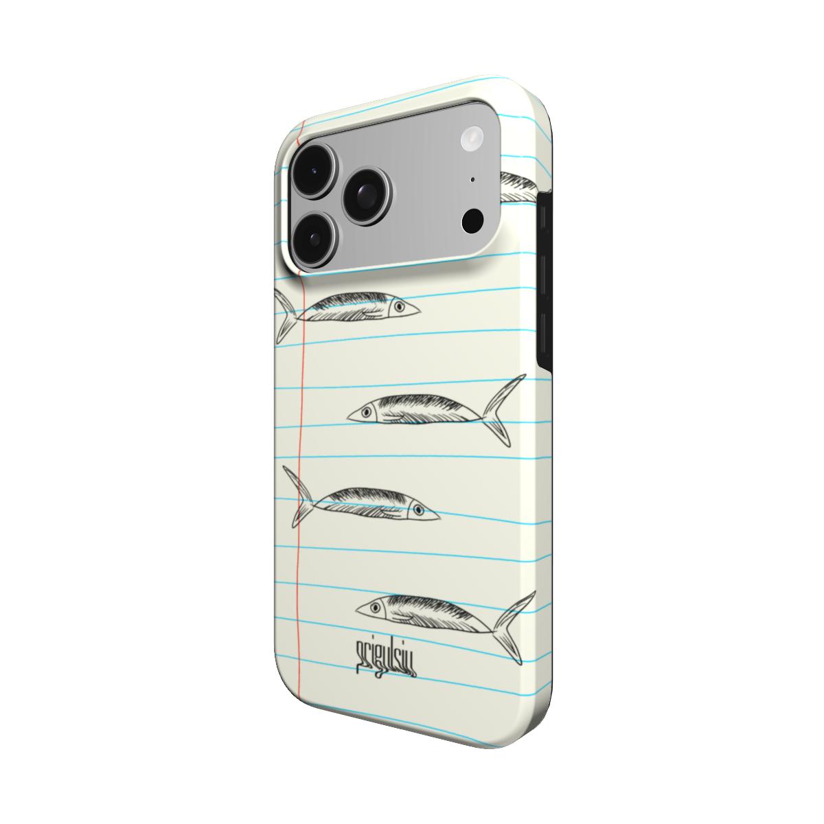 TAKE NOTES, SARDINE - Tough Phone Case