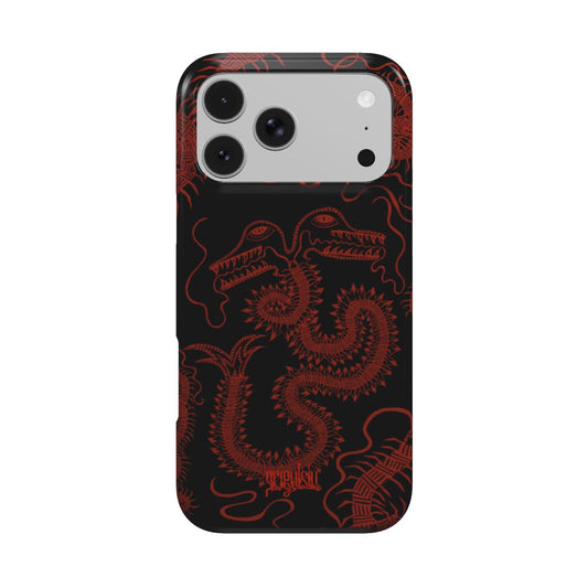 BUG FISH - Tough Phone Case black & red