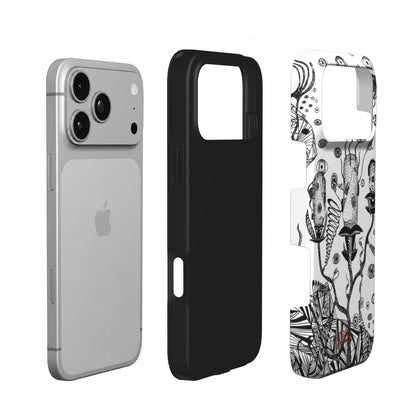 LOST HEADS - Tough Phone Case black & white