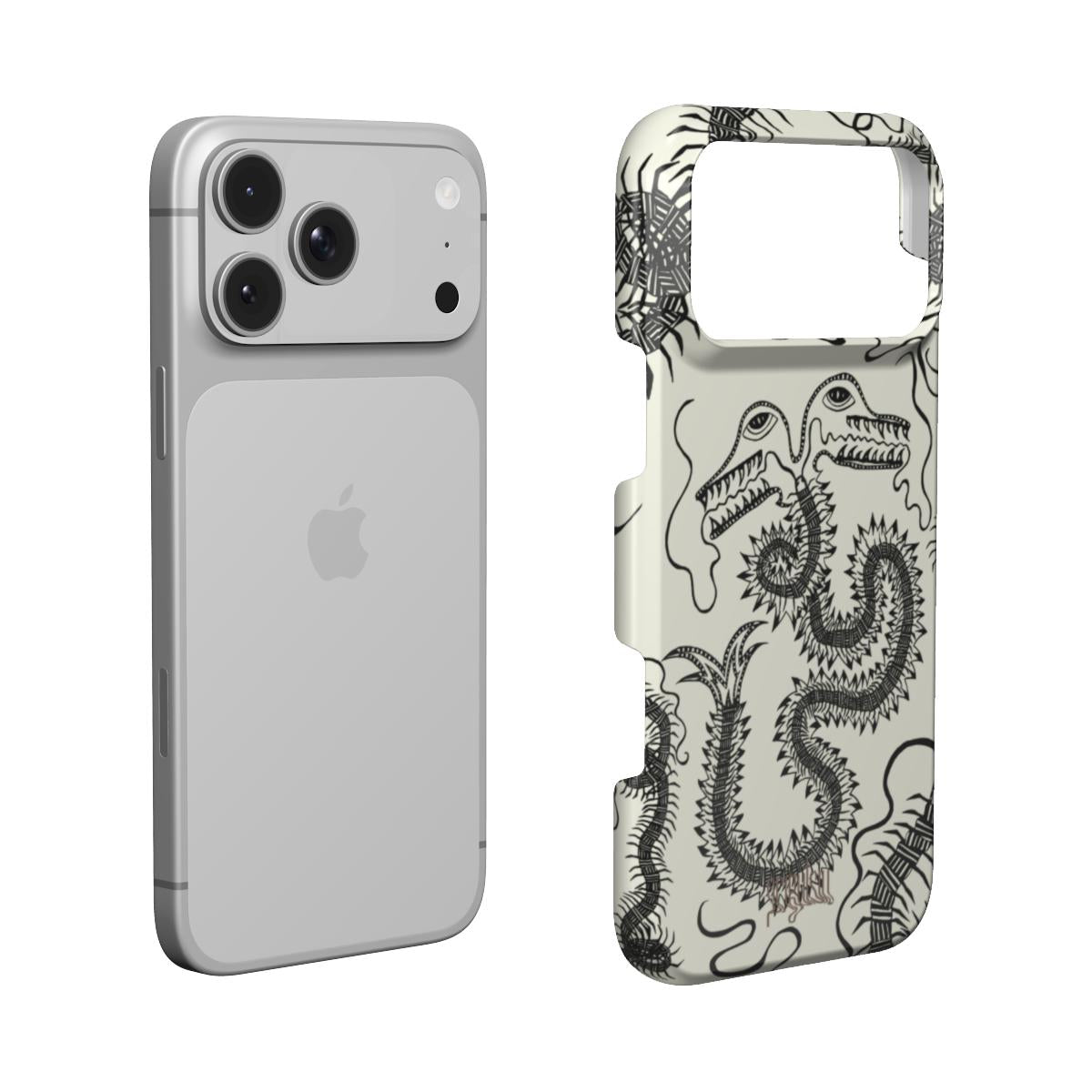 BUG FISH - Snap Phone Case black & white