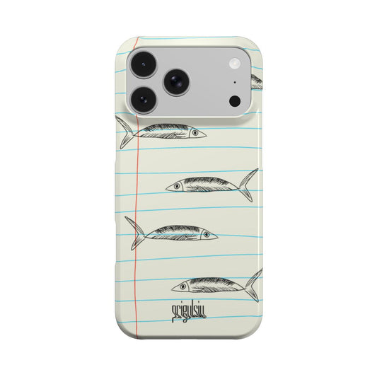 TAKE NOTES, SARDINE - Snap Phone Case