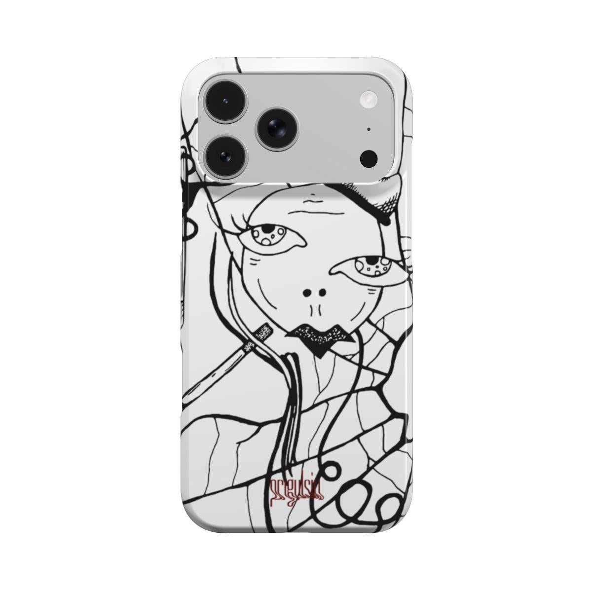 CIGS & CHICKS - Snap Phone Case black & white