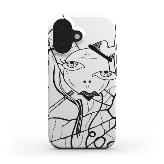 CIGS & CHICKS - MagSafe Tough Phone Case white & black