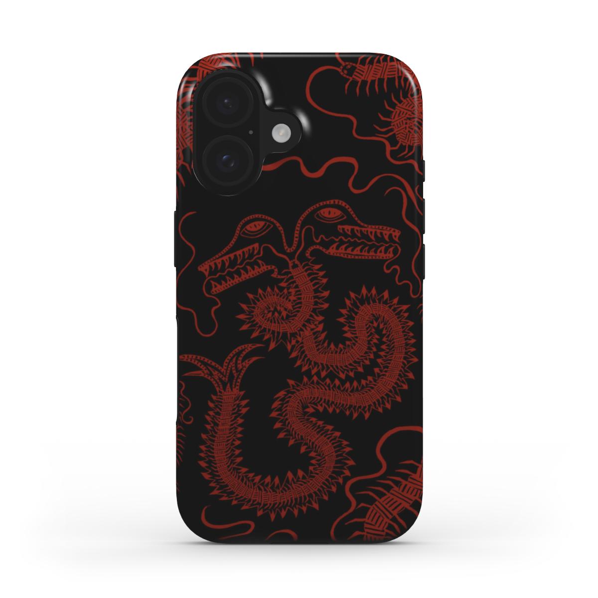 BUG FISH - Tough Phone Case black & red