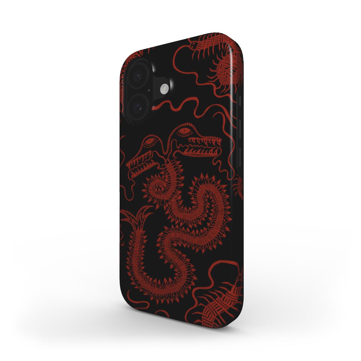 BUG FISH - Tough Phone Case black & red