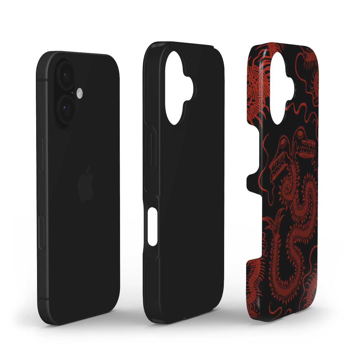 BUG FISH - Tough Phone Case black & red