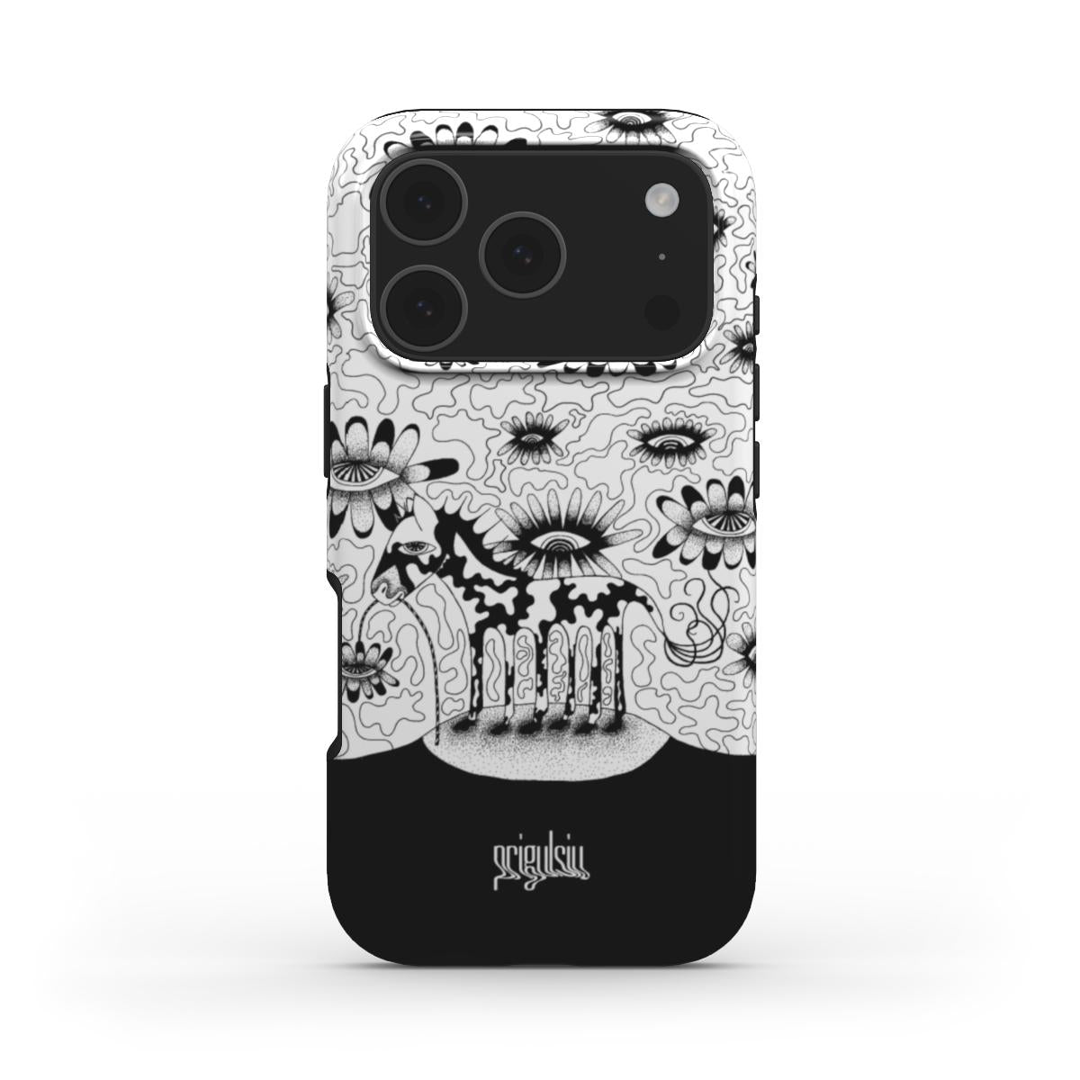 NOT ENOUGH LEGS - MagSafe Tough Phone Case black & white