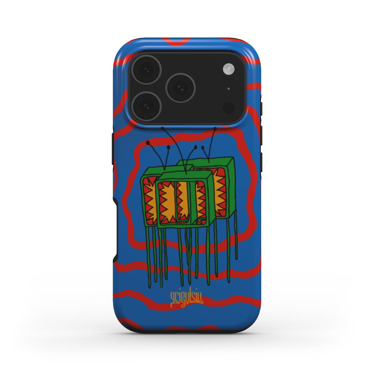 DON'T TOUCH MY TV - Tough Phone Case