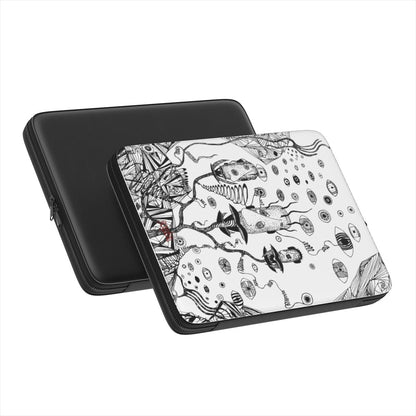 LOST HEADS - Premium Laptop Sleeve black & white