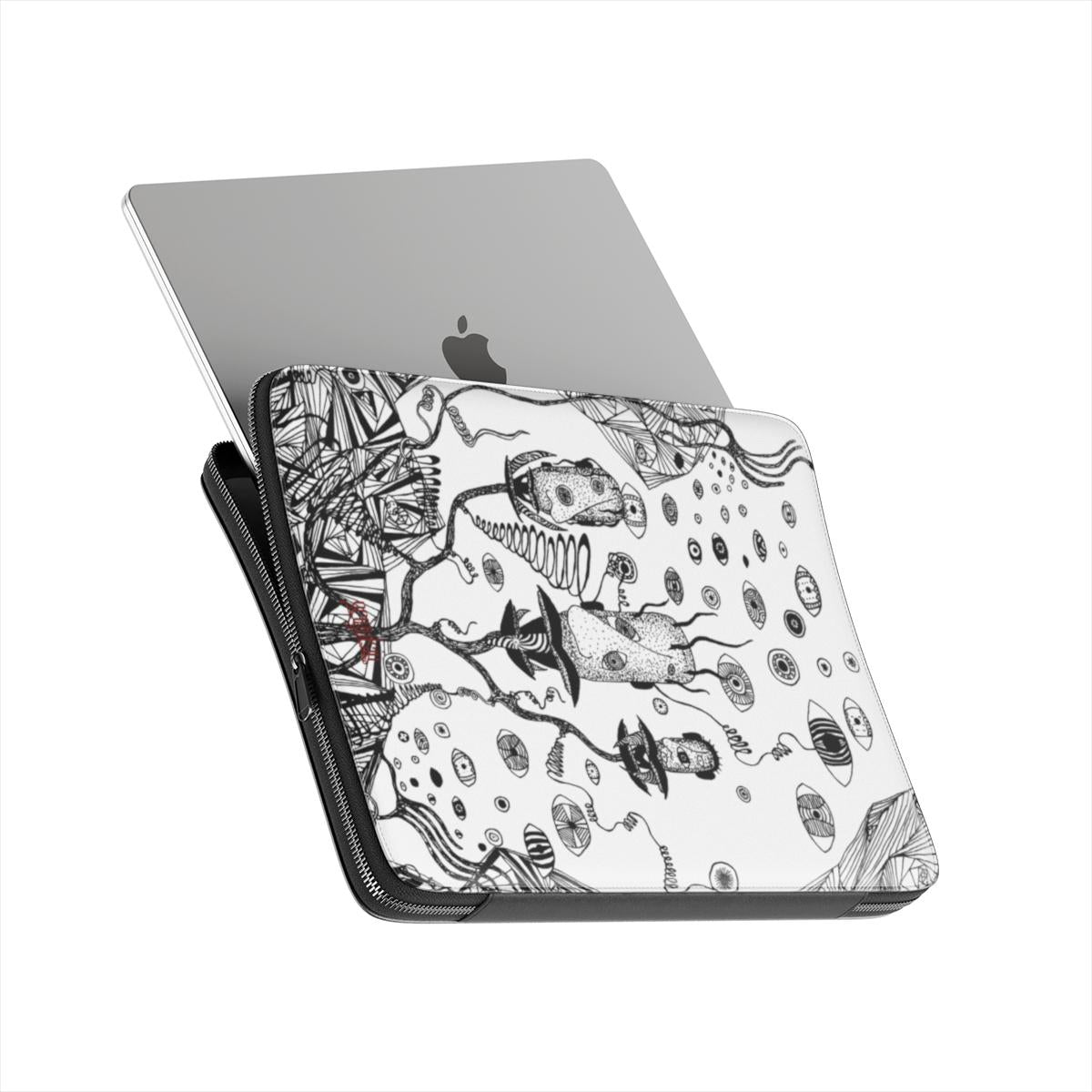 LOST HEADS - Premium Laptop Sleeve black & white