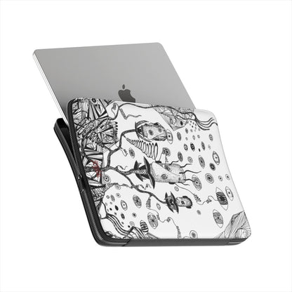 LOST HEADS - Premium Laptop Sleeve black & white