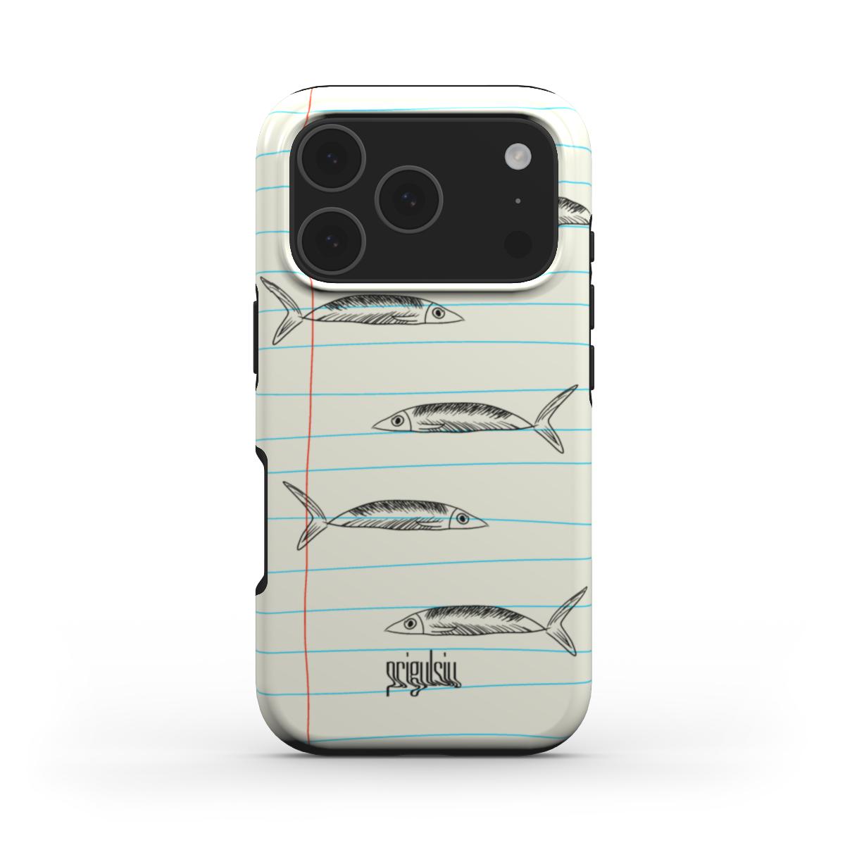 TAKE NOTES, SARDINE - Tough Phone Case