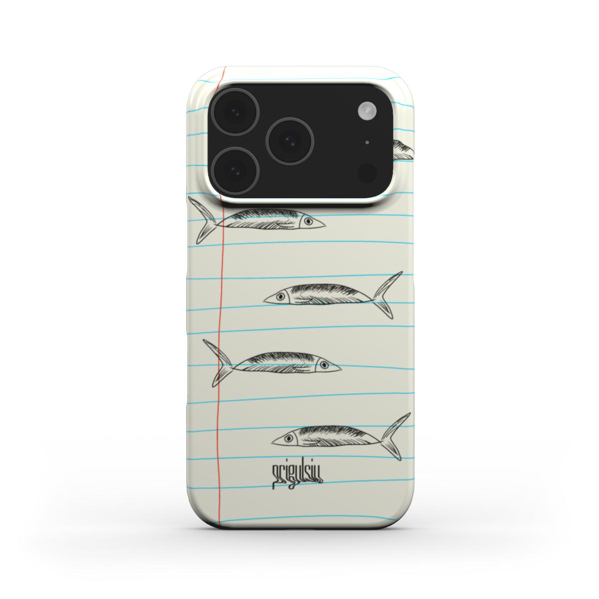 TAKE NOTES, SARDINE - Snap Phone Case