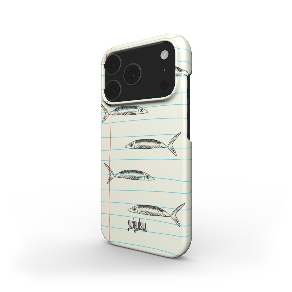 TAKE NOTES, SARDINE - Snap Phone Case