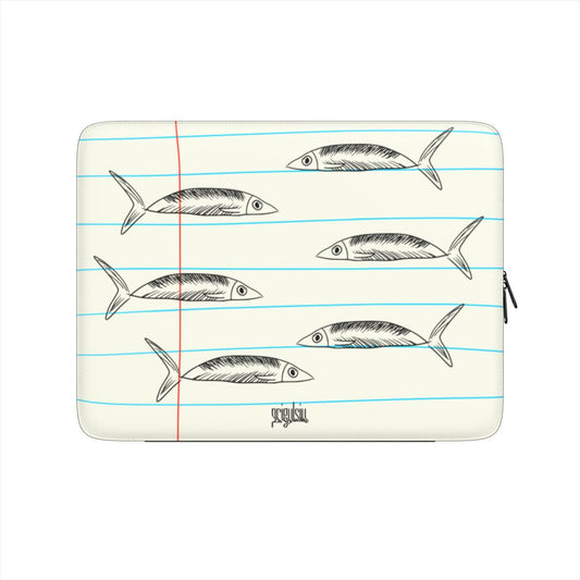 TAKE NOTES, SARDINE - Premium Laptop Sleeve