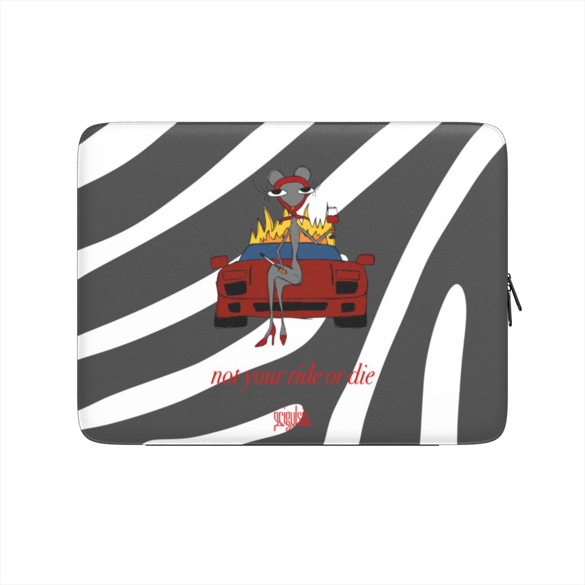 NOT YOUR RIDE OR DIE - Premium Laptop Sleeve