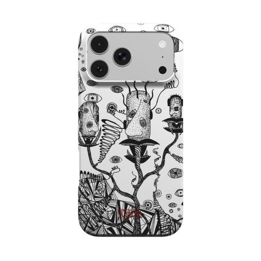 LOST HEADS - Tough Phone Case black & white