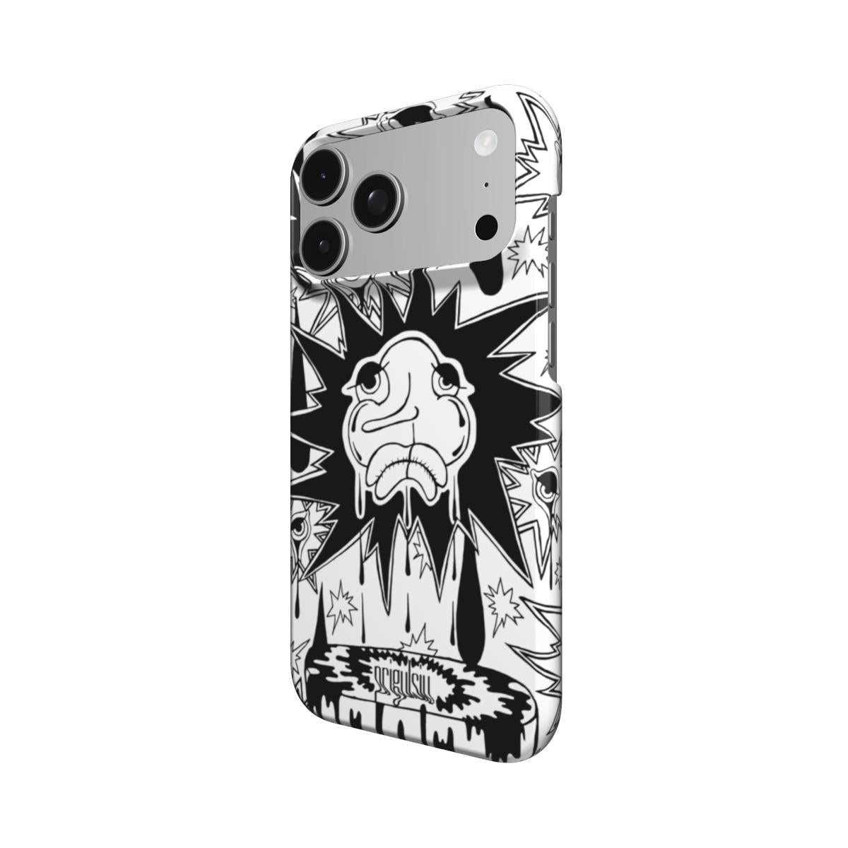 CROCODILE TEARS - Snap Phone Case black & white