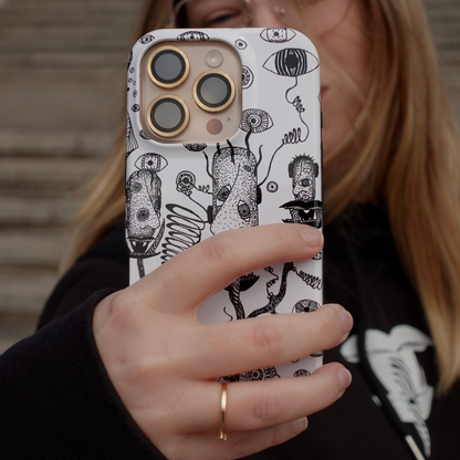LOST HEADS - Tough Phone Case black & white
