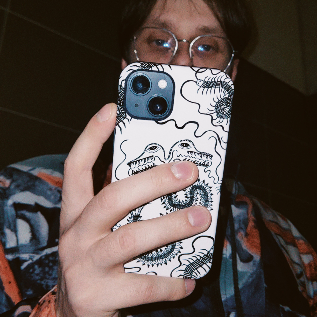 BUG FISH - Snap Phone Case black & white