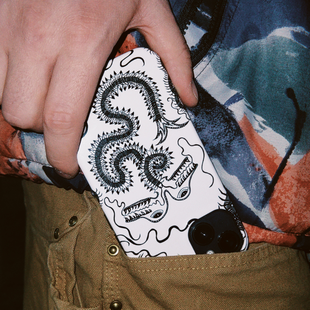 BUG FISH - Snap Phone Case black & white