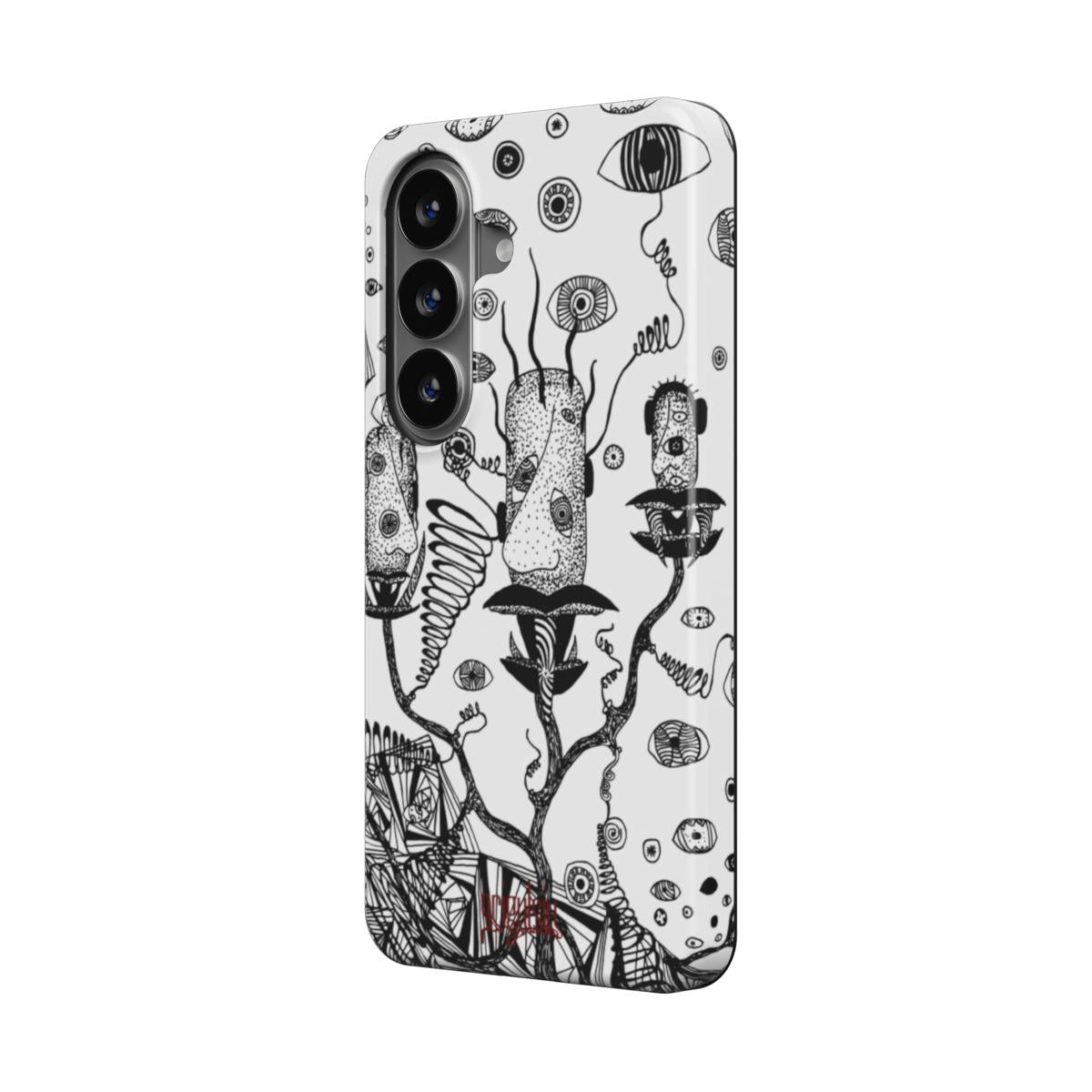LOST HEADS - Magnetic Tough Phone Case black & white