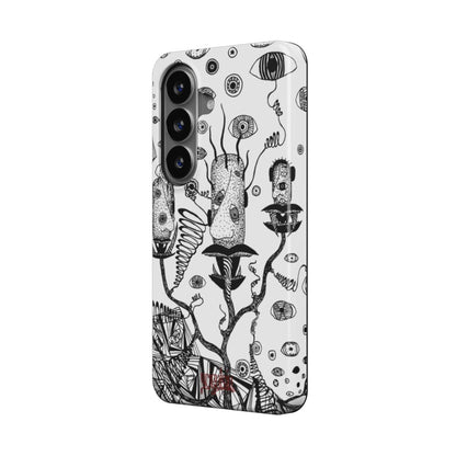 LOST HEADS - Magnetic Tough Phone Case black & white