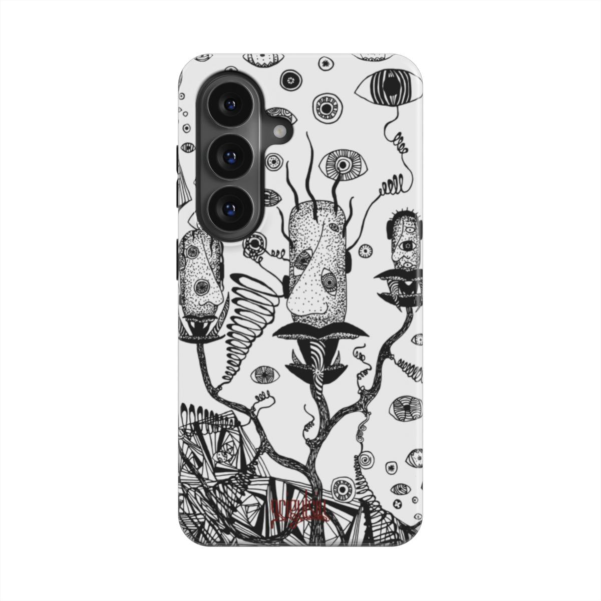 LOST HEADS - Magnetic Tough Phone Case black & white