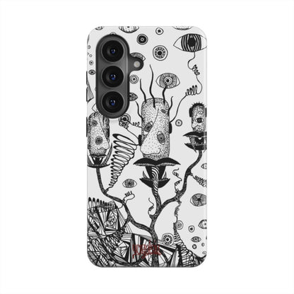 LOST HEADS - Magnetic Tough Phone Case black & white