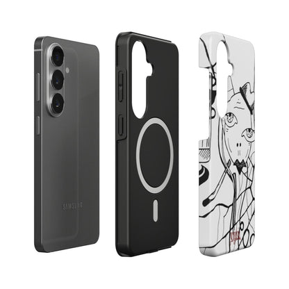 CIGS & CHICKS - Magnetic Tough Phone Case black & white