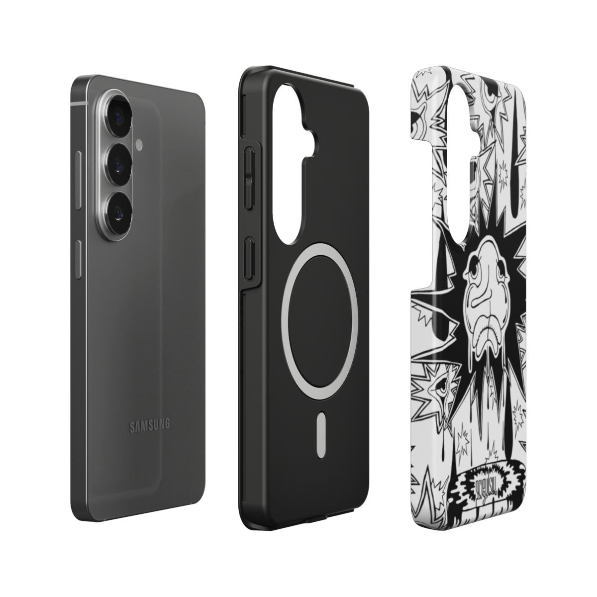 CROCODILE TEARS - Magnetic Tough Phone Case black & white