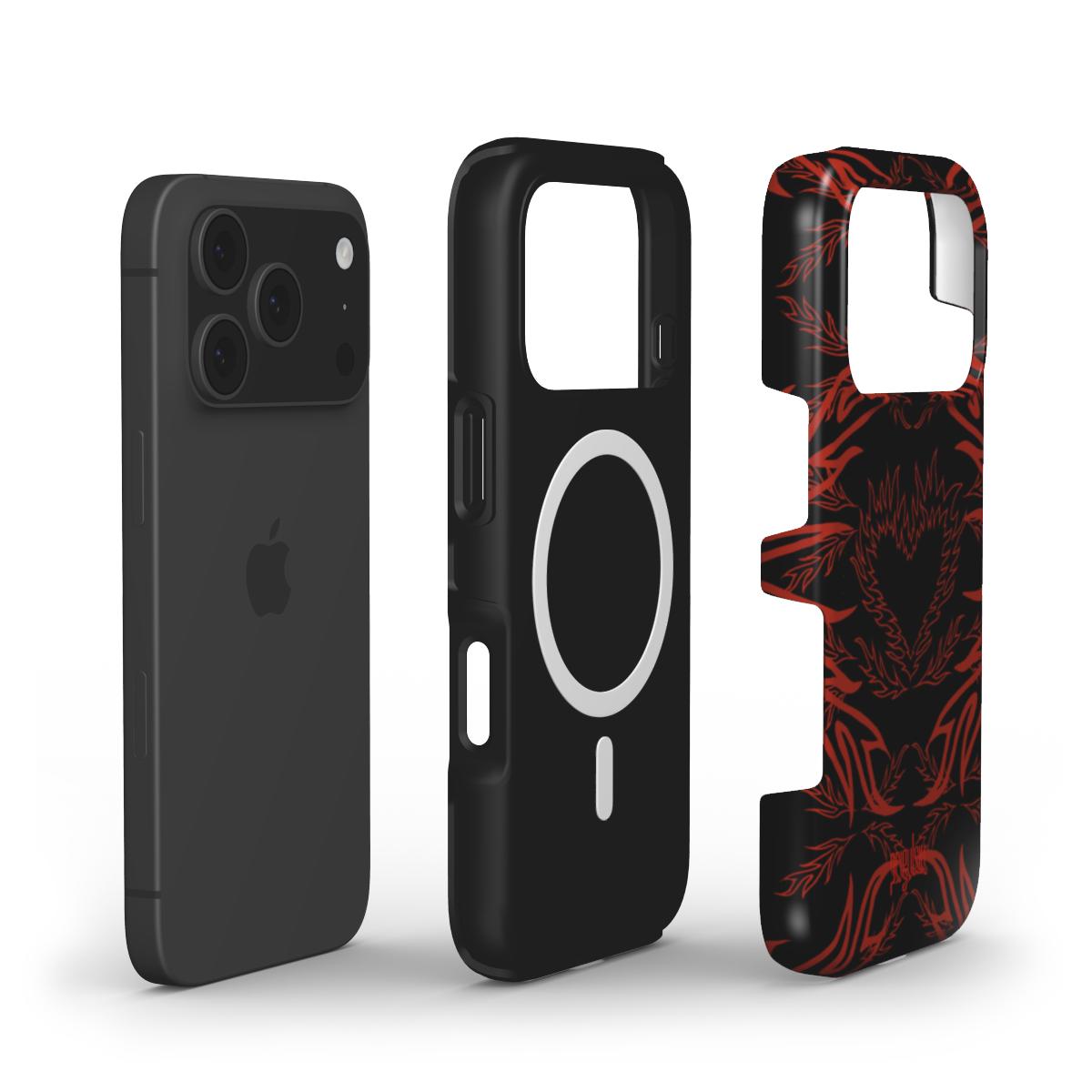 MORE - MagSafe Tough Phone Case black & red